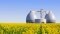 Das Bild zeigt eine Biogasanlage als Symbol für erneuerbare Gase