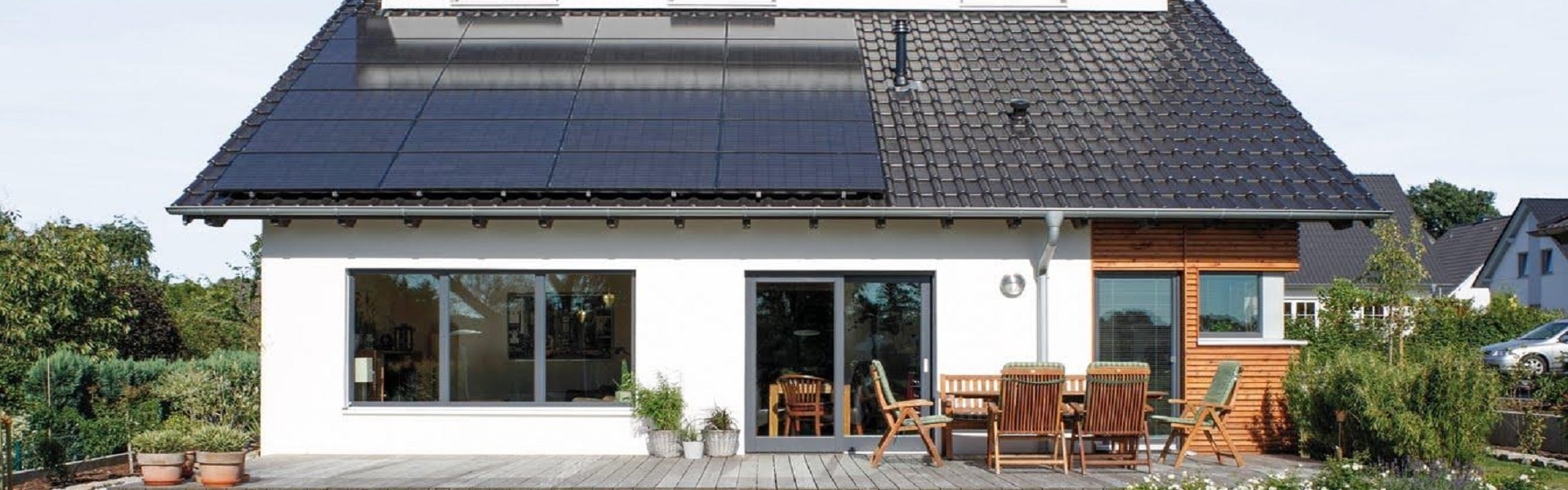 Solární panely na chatu